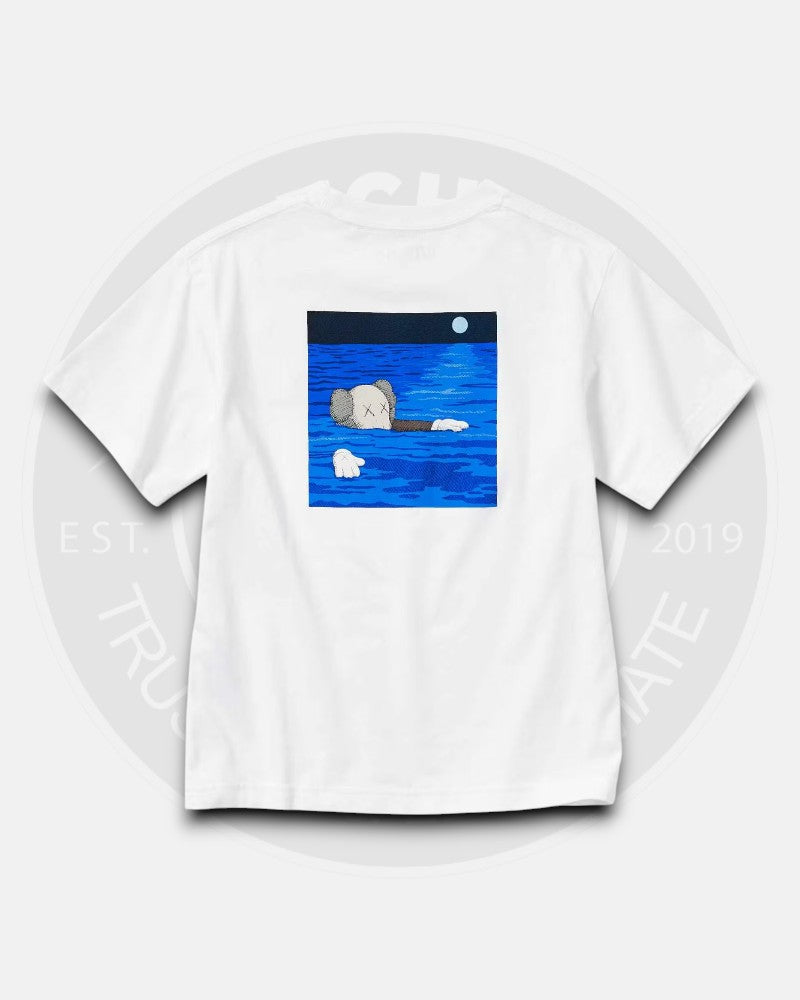 Kaws x Uniqlo White Blue T-Shirt