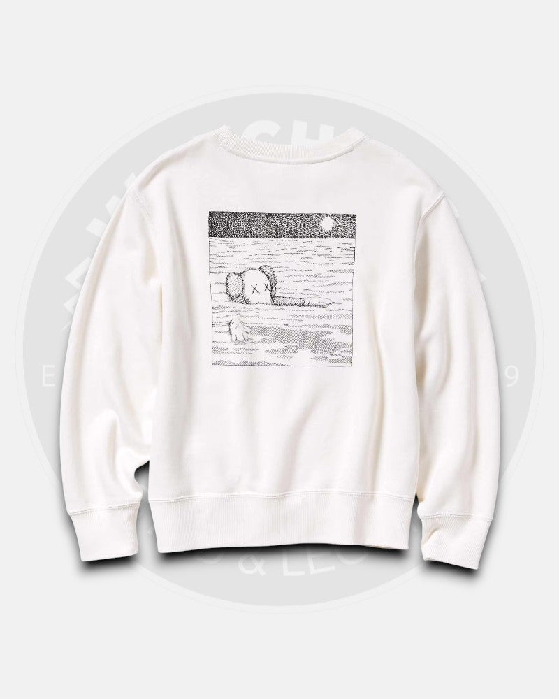 Kaws x Uniqlo White Sweatshirt