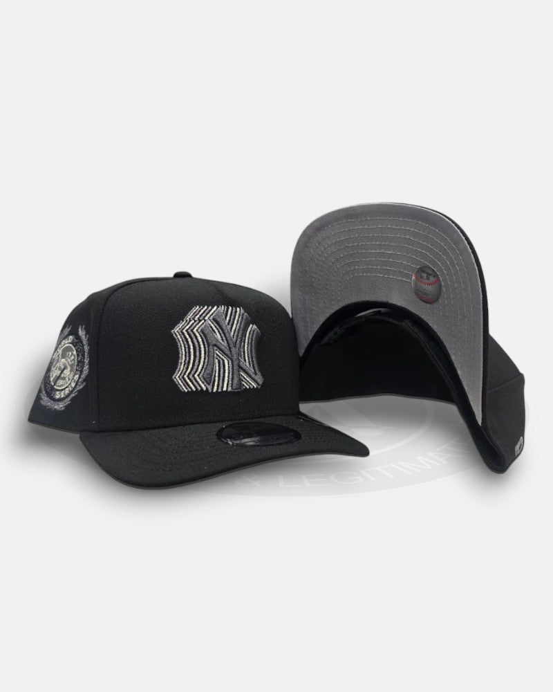 New York Yankees 1949 World Series Black Metallic Logo 9Forty A-Frame Snapback Hat
