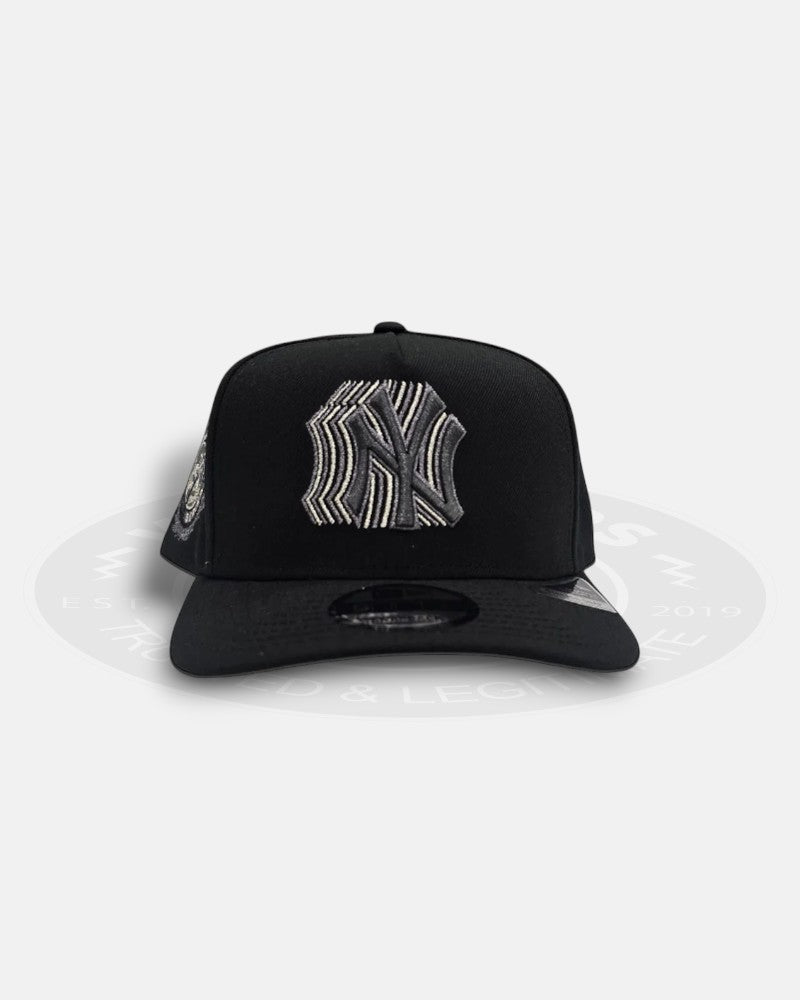 New York Yankees 1949 World Series Black Metallic Logo 9Forty A-Frame Snapback Hat