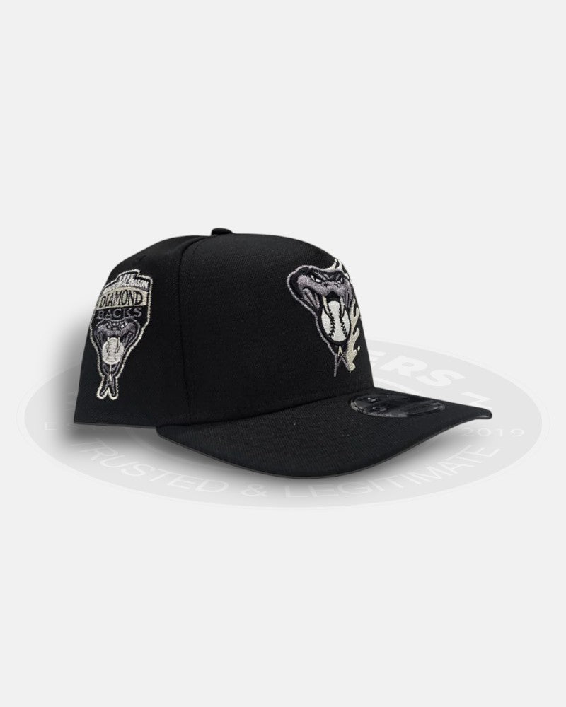 Arizona Diamondbacks Splatter Black White 9Forty A-Frame Snapback Hat
