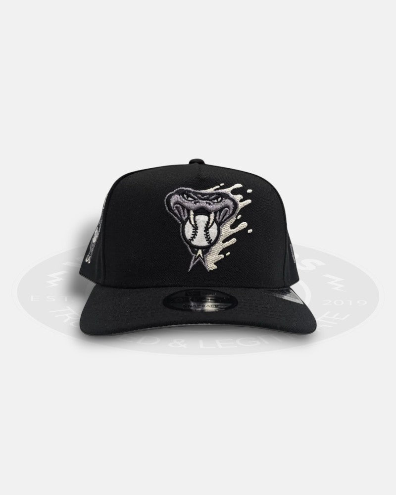 Arizona Diamondbacks Splatter Black White 9Forty A-Frame Snapback Hat