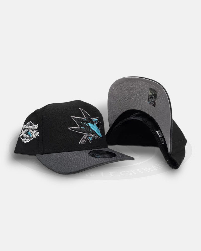 San Jose Sharks 20th Anniversary 9Forty A-Frame Snapback Hat