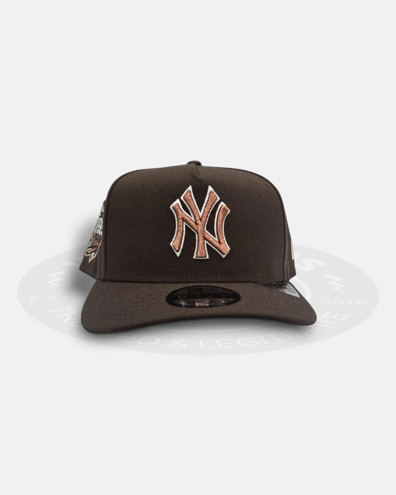 New York Yankees 1999 World Series Brown Metallic Script 9Forty A-Frame Snapback Hat