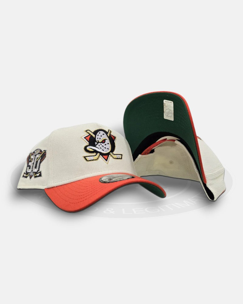Anaheim Mighty Ducks Est. 1993 30th Anniversary Corduroy 9Forty A-Frame Snapback Hat