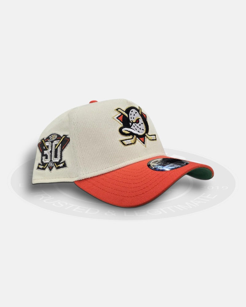 Anaheim Mighty Ducks Est. 1993 30th Anniversary Corduroy 9Forty A-Frame Snapback Hat