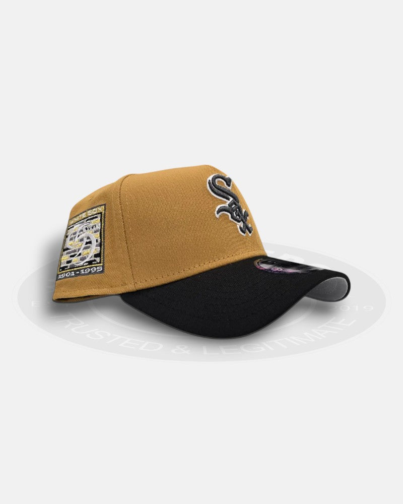 Chicago White Sox 1901-1995 95th Years Panama Tan 9Forty A-Frame Snapback Hat
