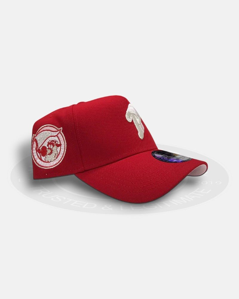 Philadelphia Phillies 1980 World Series Champion Red Valentine 9Forty A-Frame Snapback Hat