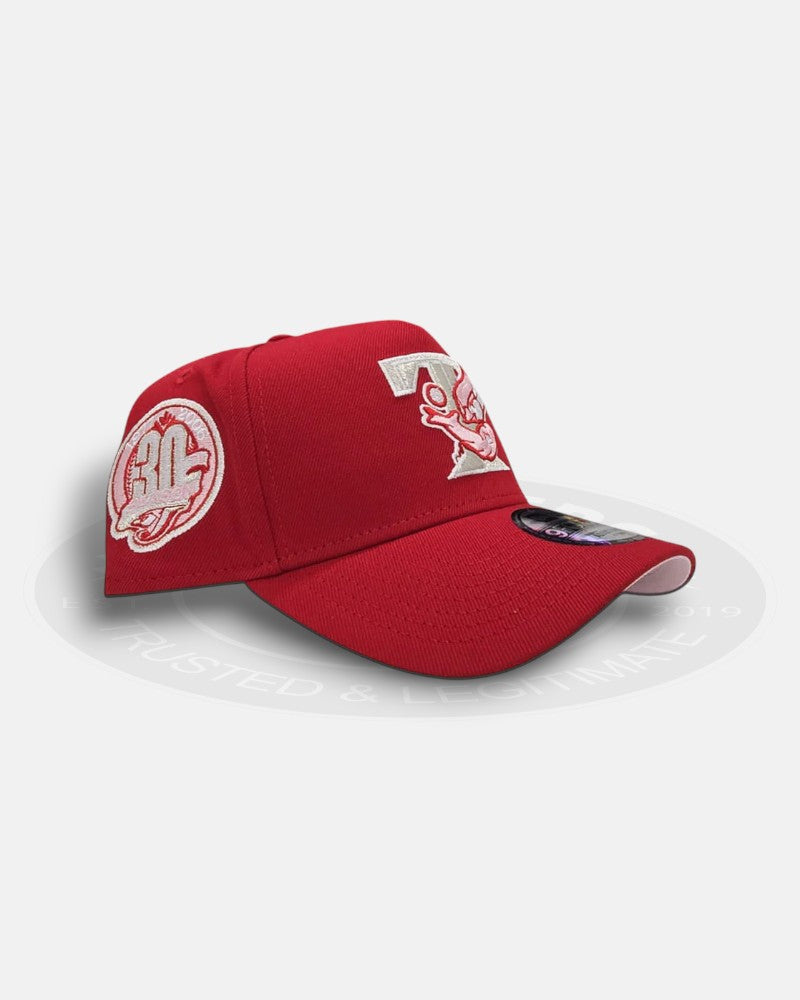 Toronto Blue Jays 30th Season Red Valentine 9Forty A-Frame Snapback Hat