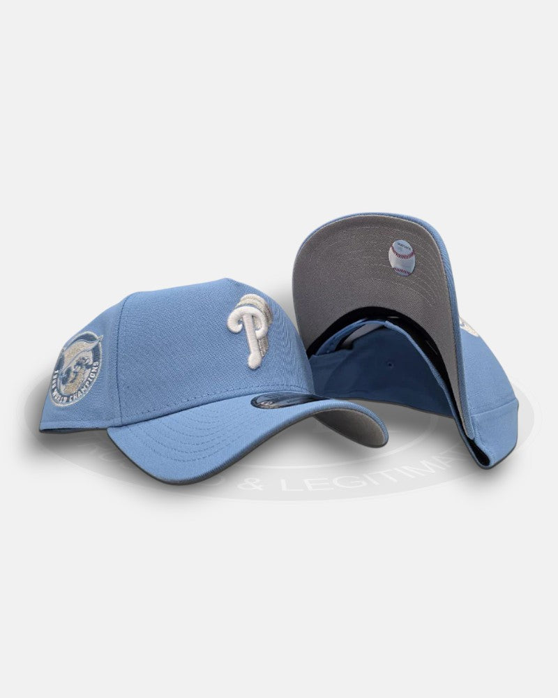 Philadelphia Phillies 1980 World Series Champions Sky Blue 9Forty A-Frame Snapback Hat