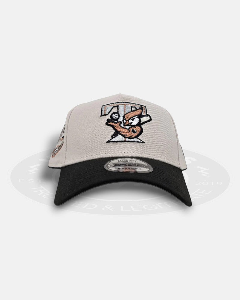 Toronto Blue Jays 30th Season Two Tone Stone Black 9Forty A-Frame Snapback Hat