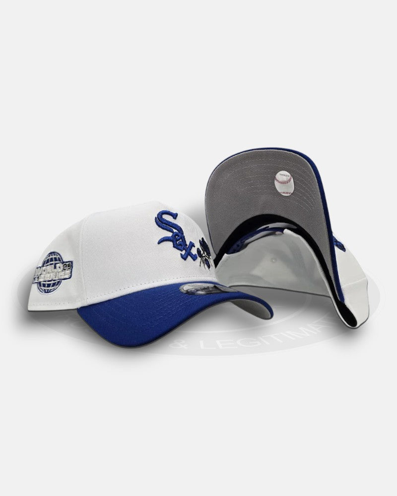 Chicago White Sox 2005 World Series Rose Logo Royal Blue 9Forty A-Frame Snapback Hat