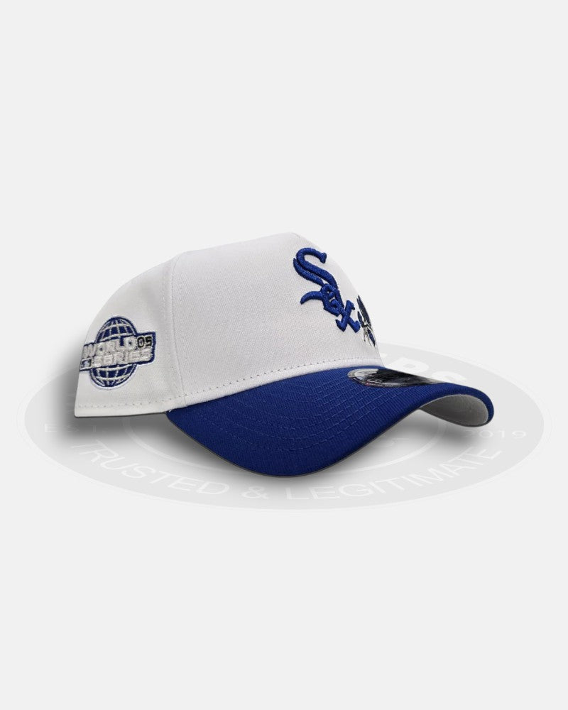 Chicago White Sox 2005 World Series Rose Logo Royal Blue 9Forty A-Frame Snapback Hat