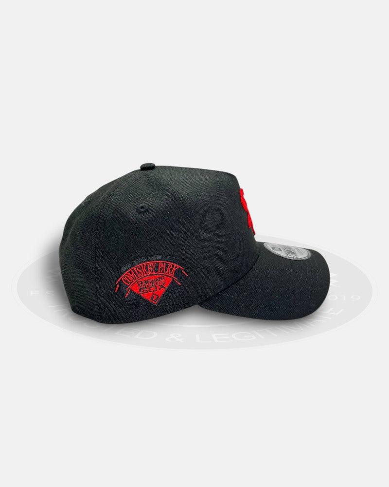 Chicago White Sox Comiskey Park Chrome Black 9forty A-frame Snapback Hat