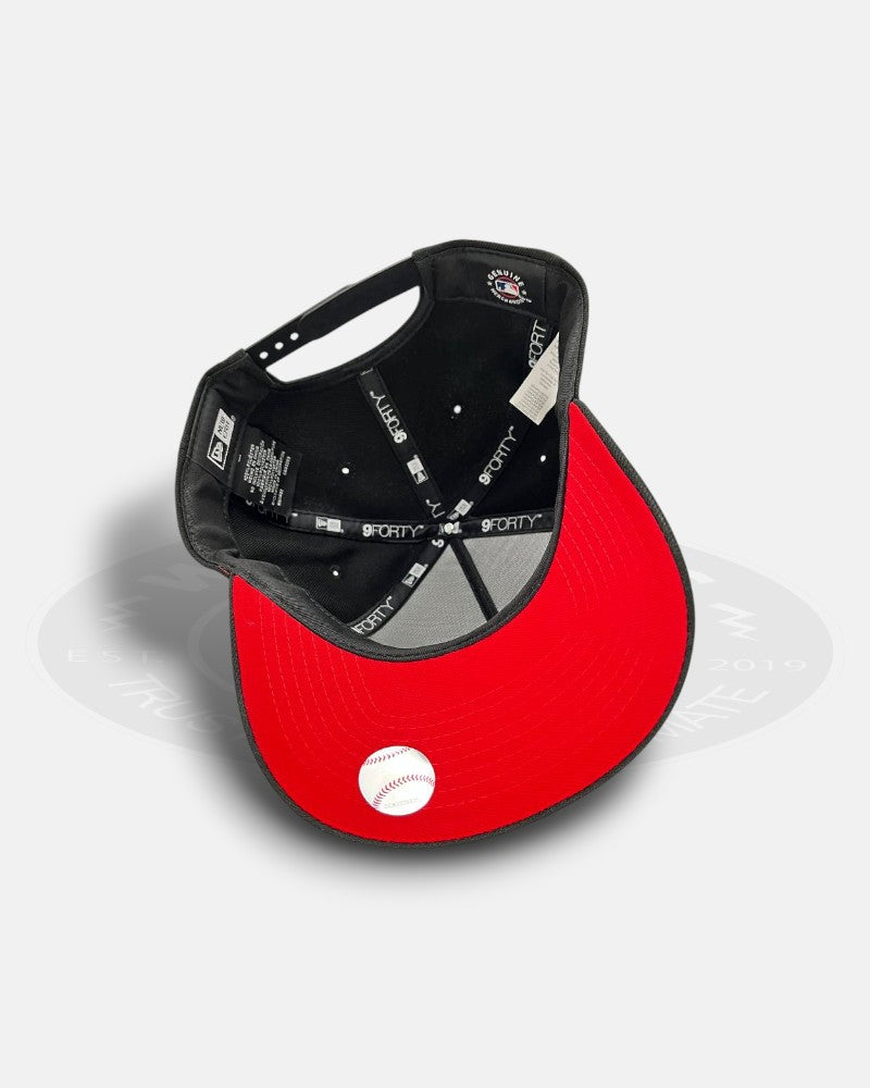 Chicago White Sox Comiskey Park Chrome Black 9forty A-frame Snapback Hat