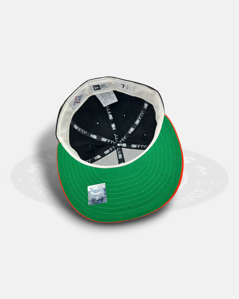 Fresno Grizzlies Black Flip Two Tone Black Orange 59Fifty Fitted Hat