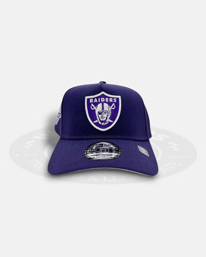 Las Vegas Raiders 1960-2009 Commitment to Excellence Purple 9Forty A-Frame Snapback Hat