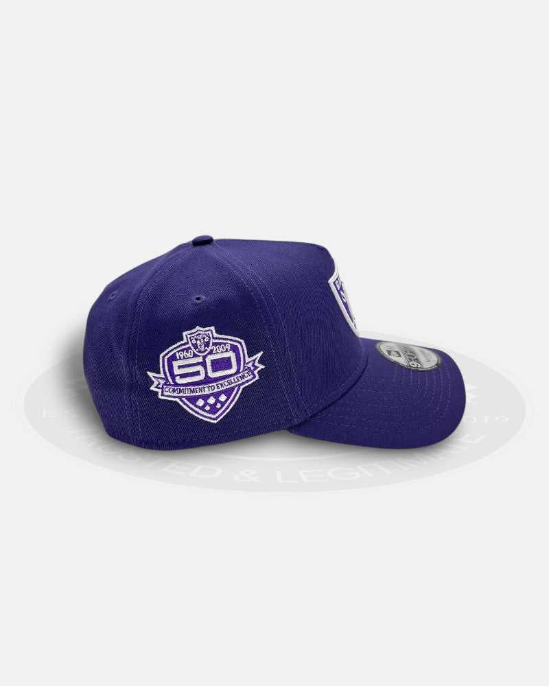 Las Vegas Raiders 1960-2009 Commitment to Excellence Purple 9Forty A-Frame Snapback Hat