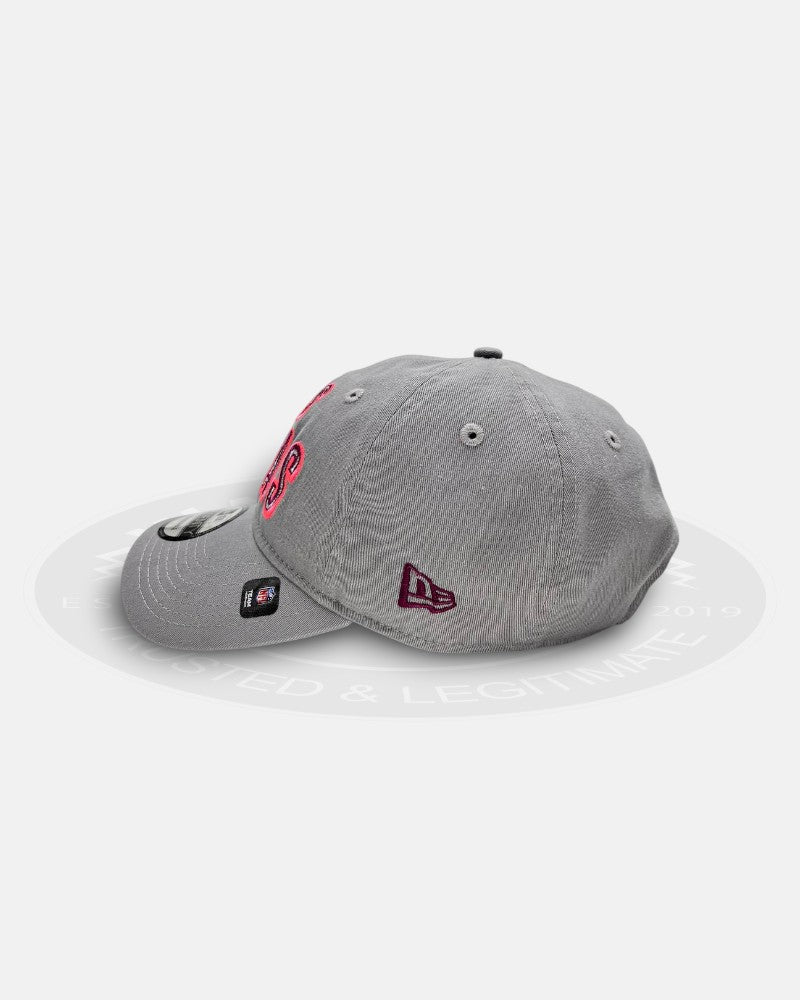Las Vegas Raiders Pink Glow Greyline 9TWENTY Strapback Hat