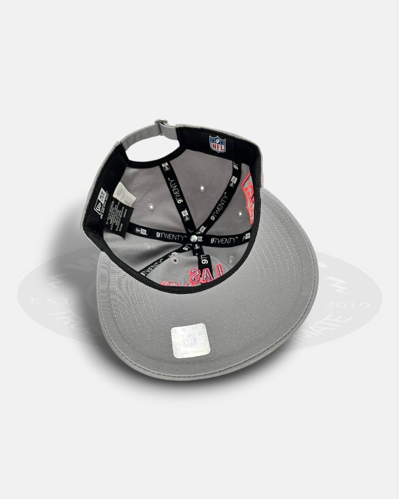 Las Vegas Raiders Pink Glow Greyline 9TWENTY Strapback Hat