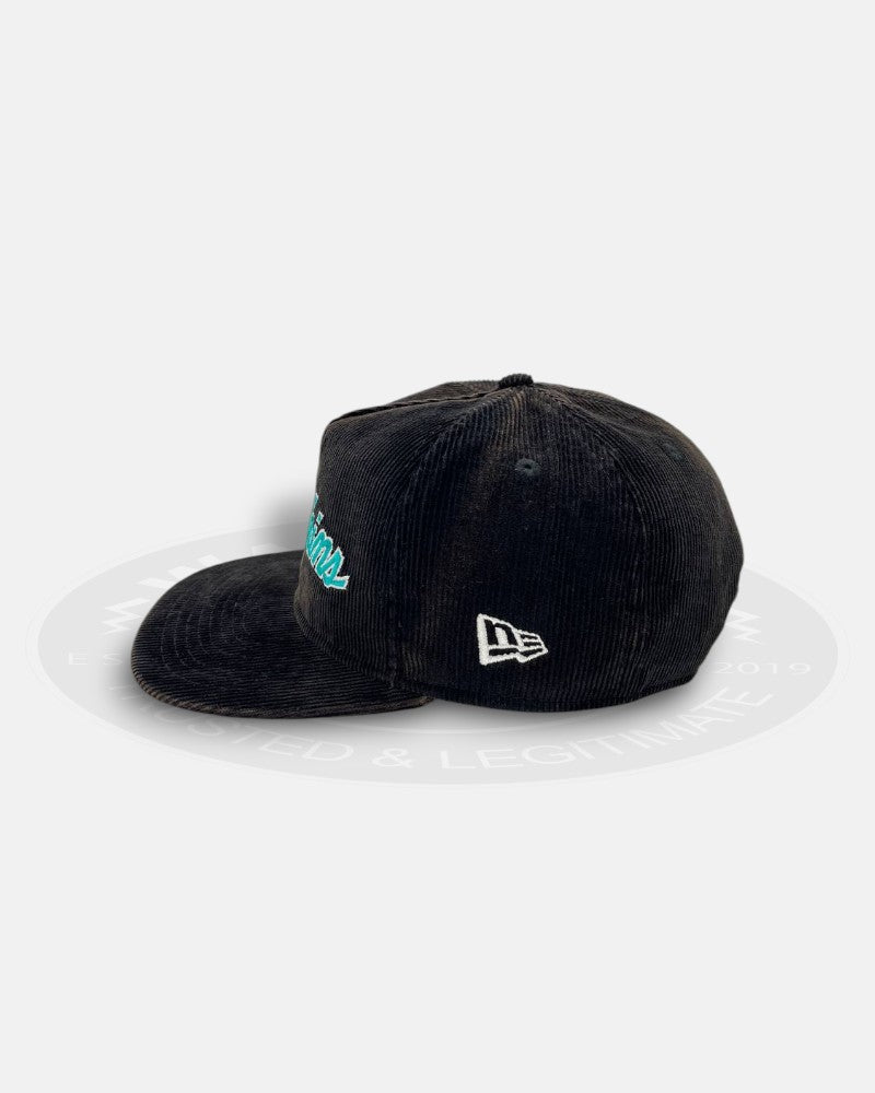 Miami Dolphins Washed Corduroy Script Corduroy Golfer Snapback Hat