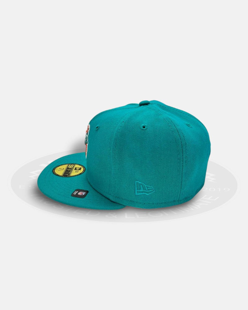 Miami Dolphins 30th Anniversary Side Logo 59Fifty Fitted Hat