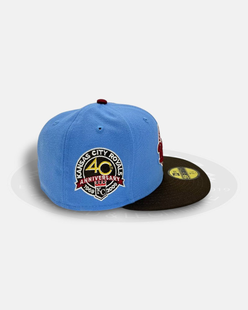 Kansas City Royals 40th Anniversary Throwback Two-Tone 59FIFTY Fitted Hat