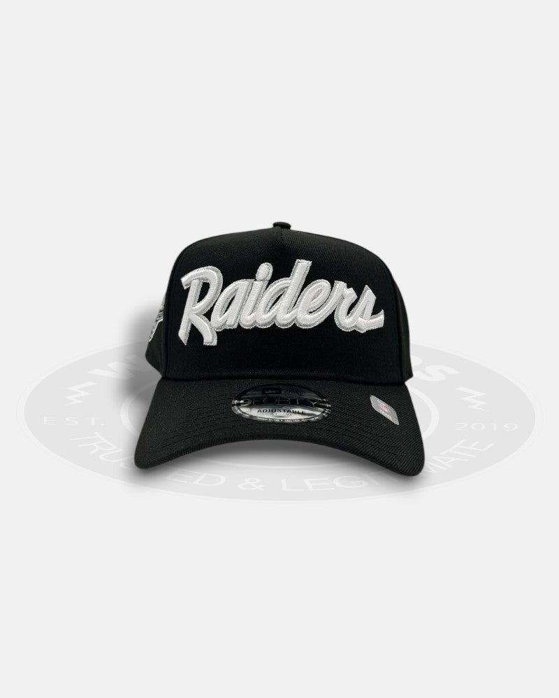 Las Vegas Raiders Anniversary Metallic Prime 9FORTY A-Frame Snapback Hat