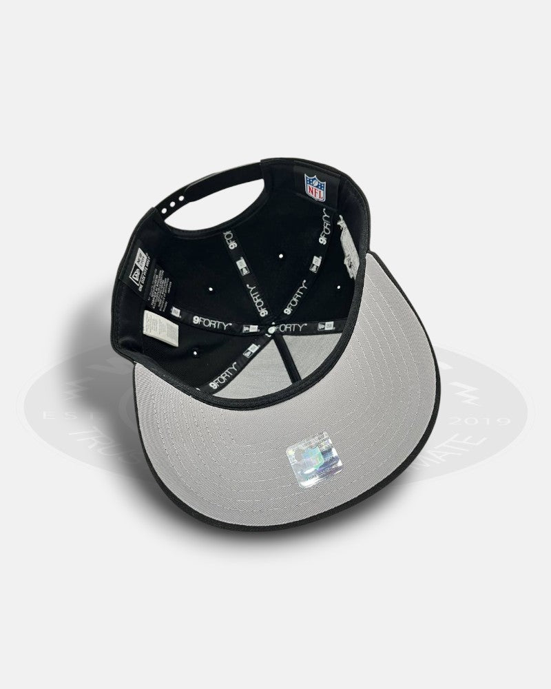 Las Vegas Raiders Anniversary Metallic Prime 9FORTY A-Frame Snapback Hat