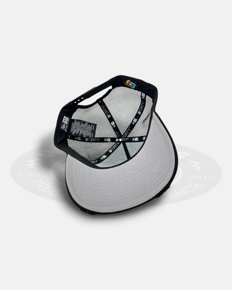 Mexico National Baseball Team Bleach Azul 9FORTY A Frame Trucker Snapback Hat