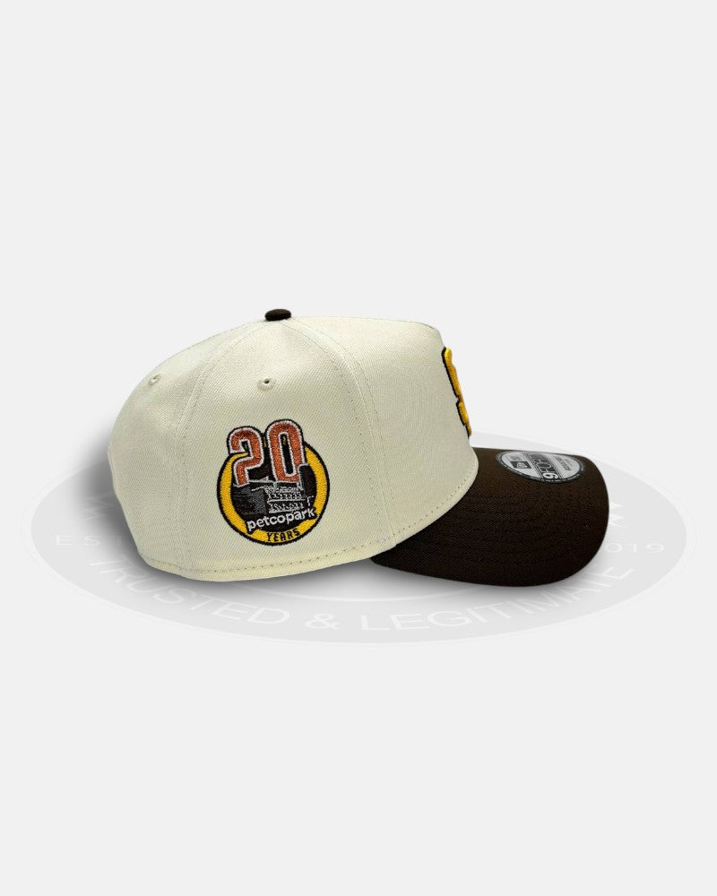 San Diego Padres 20 Years Petcopark 9Forty A-Frame Snapback Hat