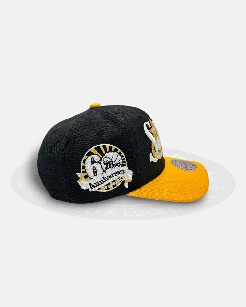 Philadelphia 76ers 1949-2008 60th Anniversary Pro Crown Snapback Hat