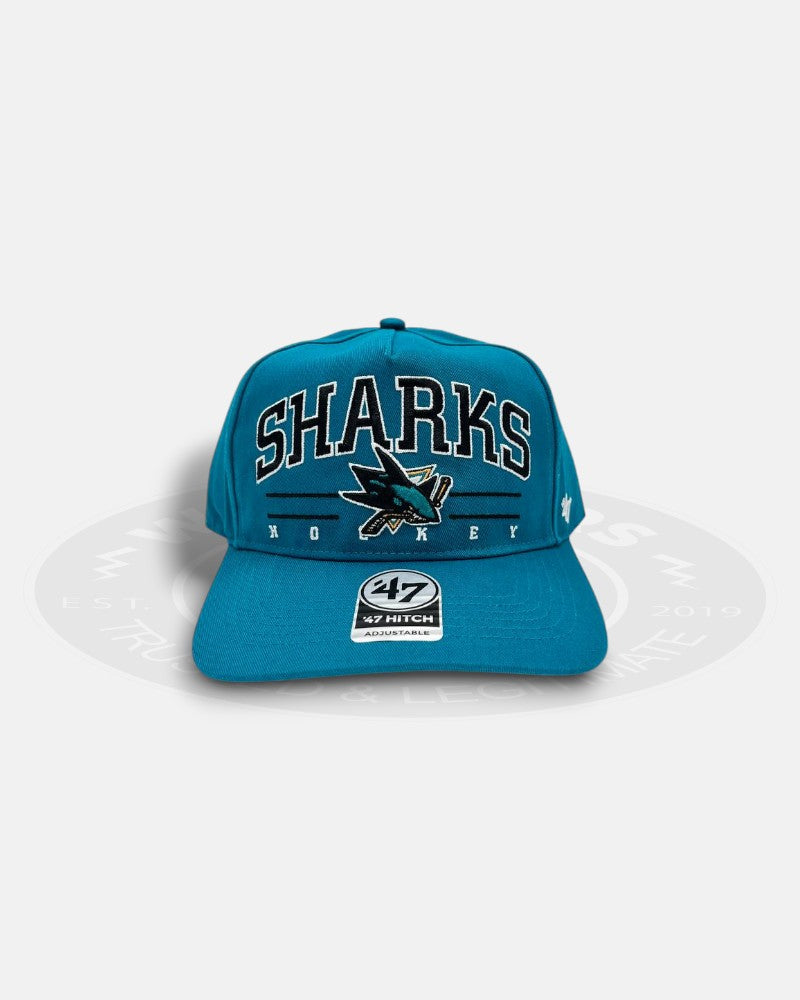 San Jose Sharks Big Script 47 Hitch Adjustable Snapback Hat