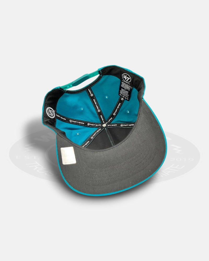 San Jose Sharks Big Script 47 Hitch Adjustable Snapback Hat
