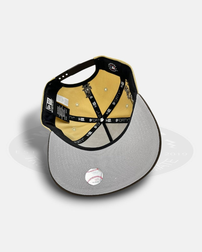 Los Angeles Dodgers Ohtani Side Kanji Script Khaki Brown 9FORTY A-Frame Snapback Hat