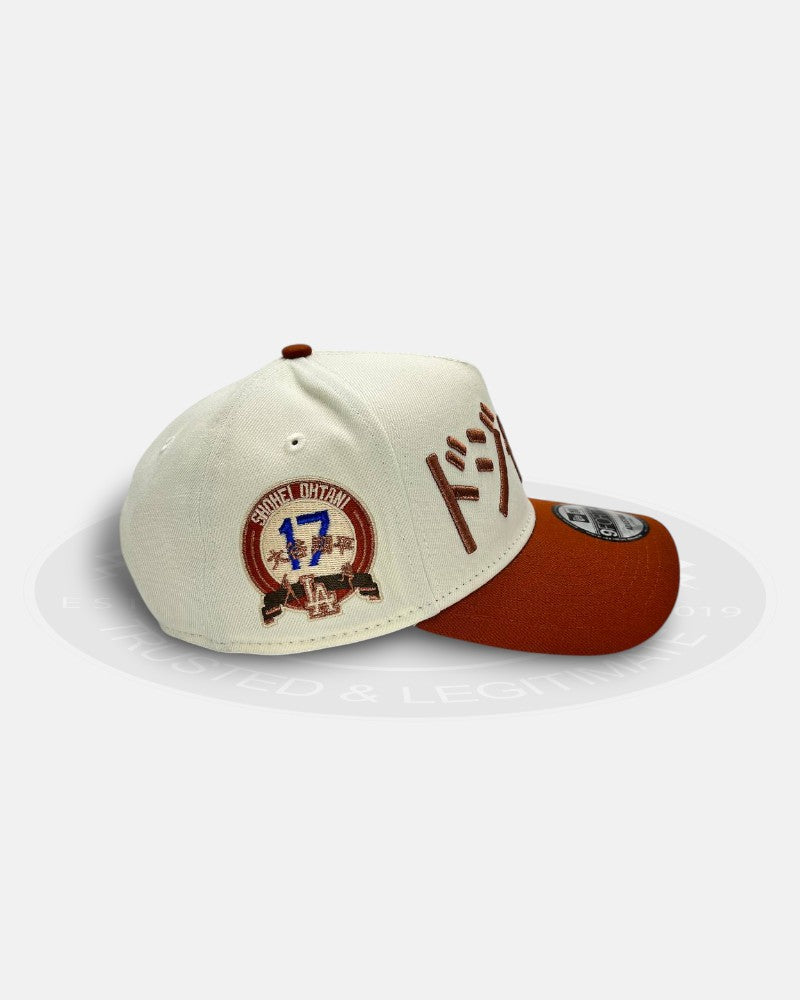 Los Angeles Dodgers Japan Kanji Shohei Othani No. 17 Two Tone 9Forty A-Frame Snapback Hat