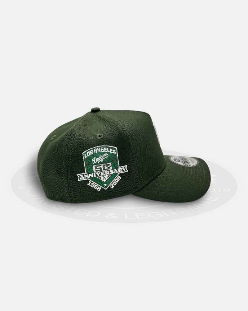 Los Angeles Dodgers Upside Down 1958-2008 50th Anniversary 9Forty A-Frame Snapback Hat