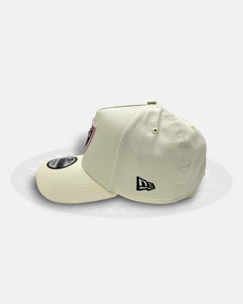 Las Vegas Raiders XVIII Super Bowl Pink Underbrim 9Forty A-Frame Snapback Hat
