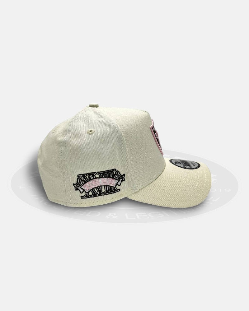 Las Vegas Raiders XVIII Super Bowl Pink Underbrim 9Forty A-Frame Snapback Hat