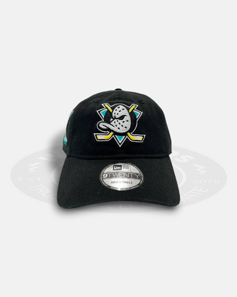Anaheim Ducks Black Crest Variant 9TWENTY Strapback Hat