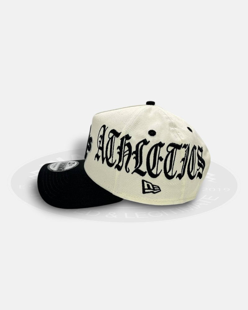 Oakland Athletics Overall Gothic Script Two Tone A-Frame 9Forty Snapback Hat