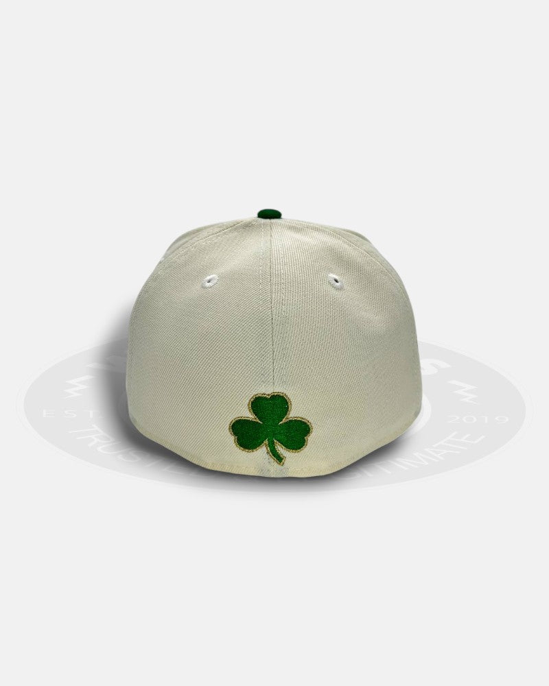 Boston Celtics Chrome Wordmark Two-Tone 59Fifty Fitted Hat
