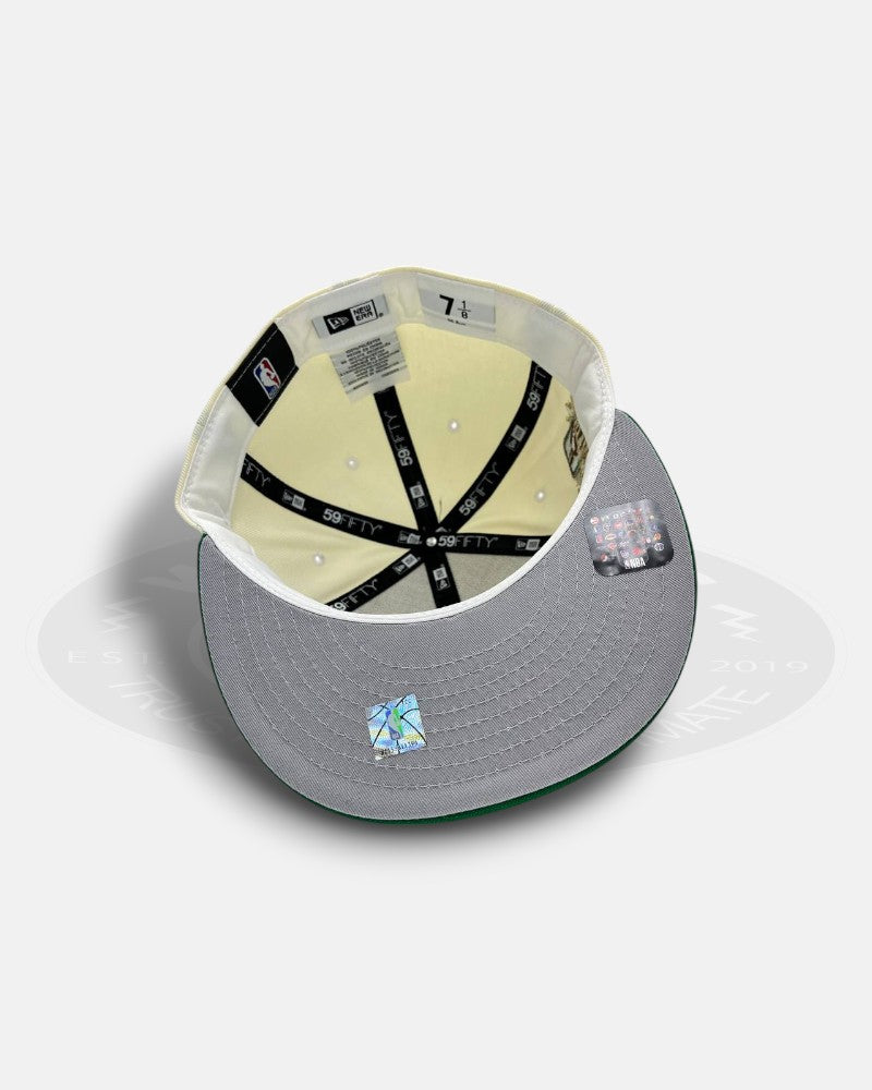 Boston Celtics Chrome Wordmark Two-Tone 59Fifty Fitted Hat