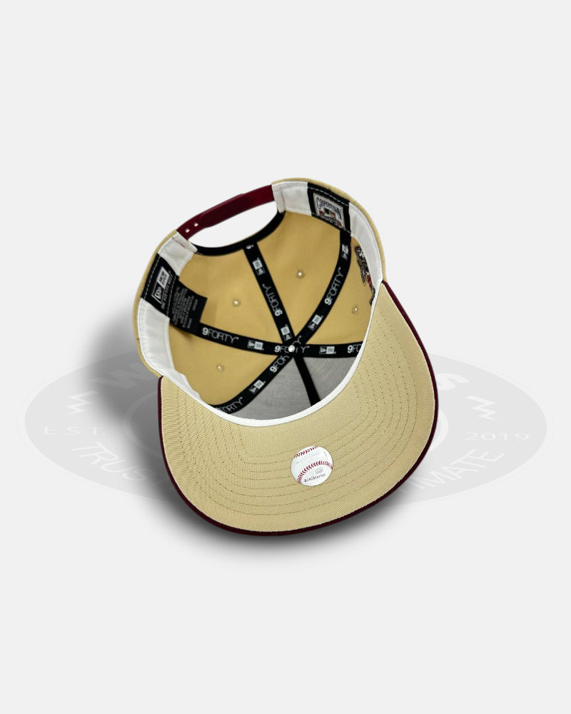 Atlanta Braves Golden Trace 9FORTY A-Frame Snapback Hat