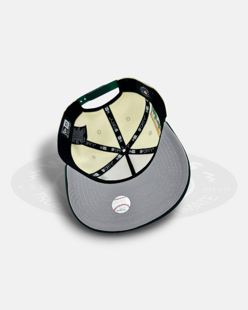 Oakland Athletics Chrome Visor 9FORTY A-Frame Snapback Hat