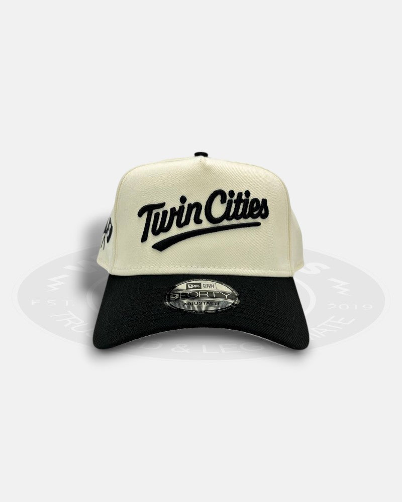 Minnesota Twins M S Flag Side Logo Two Tone A-Frame 9Forty Snapback Hat