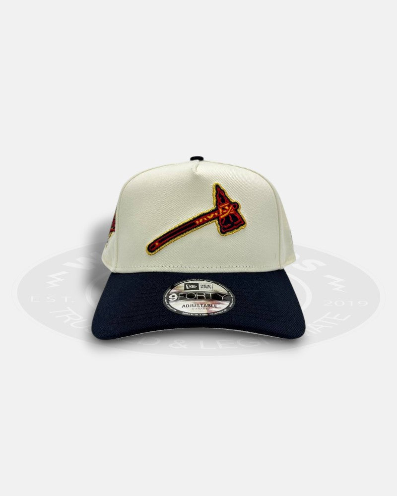 Atlanta Braves Ax Logo 1995 World Series Two Tone 9Forty A-Frame Snapback Hat