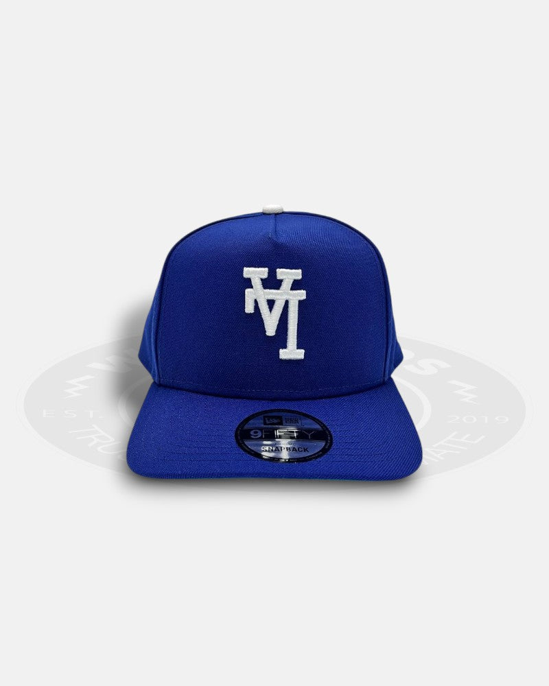 Los Angeles Dodgers Upside Down Chrome Blue 9Fifty A-Frame Snapback Hat