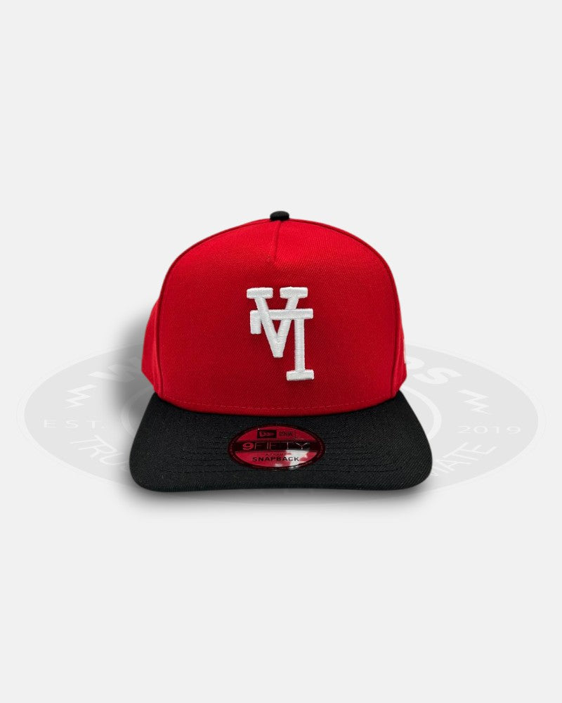 Los Angeles Dodgers Upside Down Two Tone Red/Black 9Fifty A-Frame Snapback Hat