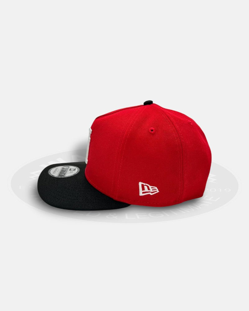 Los Angeles Dodgers Upside Down Two Tone Red/Black 9Fifty A-Frame Snapback Hat